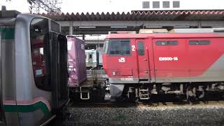 【EH500】東北本線 8051レ 高速貨物札幌貨物ターミナル行き通過＠郡山 2023年10月 [upl. by Ettenom]