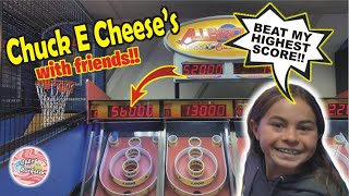 Having Fun At Chuck E Cheeses With Friends [upl. by Christyna178]