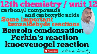 12 chemistryBenzoin condensation in tamilPerkins reaction in tamilknoevenogel reaction in tamil [upl. by Aisirtap253]