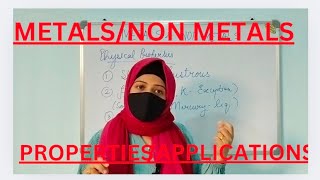 METALSNONMETALSPROPERTIES WITH EXCEPTIONSAPPLICATIONQUESTIONS ASKEDCBSEICSECLASS 10 [upl. by Ettelimay]