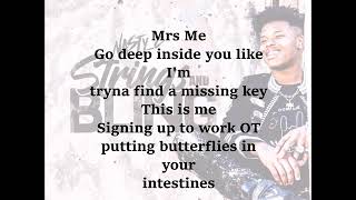 Nasty C  Mrs Me Lyrics [upl. by Akemrehs]