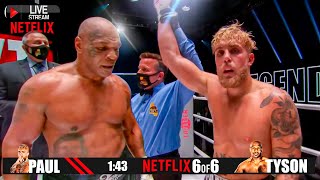 Mike Tyson vs Jake Paul TKO  Full FIGHT HIGHLIGHTS  BOXING BATTLEFIGHTS  Knockdowns Netflix 2024 [upl. by Lokin]