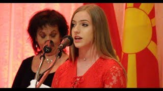 The Canadian amp Macedonian National Anthem  Teodora Taleski [upl. by Wistrup]