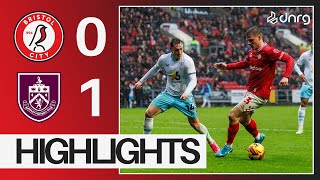 Bristol City 01 Burnley  Highlights [upl. by Naiviv]