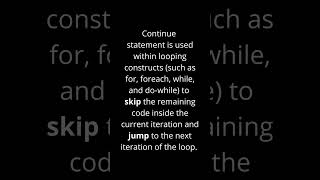Tips 25  Continue statement in C  Learn Unity  Game Developer Unity shorts [upl. by Tarabar]