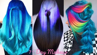 TRENDING LONG HAIR COLORFUL DYING TUTORIAL COMPILATION SUMMER 2021 AMAZING HAIRSTYLE IDEAS FOR GIRL [upl. by Suilenroc752]