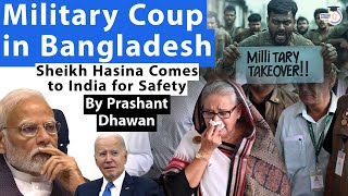 Military Takeover in Bangladesh  Sheikh Hasina Comes to India for Safety  Bad News for India [upl. by Aihcela]