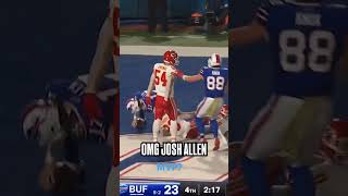 JOSH ALLENS CLUTCH TD Bills QB Scores Game Winning Rushing TD NFL Shorts mustsee trending [upl. by Zanlog39]