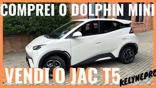 SAINDO DO JAC T5 AO BYD DOLPHIN MINI NA UBER [upl. by Annetta]