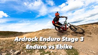 Ardrock Enduro 2024 Stage 3 Enduro vs Ebike race run [upl. by Gibson]