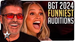 FUNNIEST Auditions from Britains Got Talent 2024 [upl. by Ader]