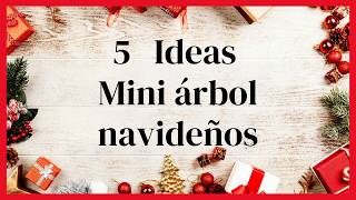 5 DIY MANUALIDADES NAVIDEÑAS ECONÓMICAS Árboles Navideños Fáciles y Bonitos con RECICLAJE [upl. by Nwadrebma]