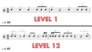 Triplet Rhythm Exercises  12 Levels Of Difficulty 🎵 [upl. by Alburg]