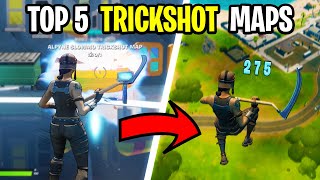 Top 5 BEST Fortnite Trickshot Maps With CODES [upl. by Siloam442]