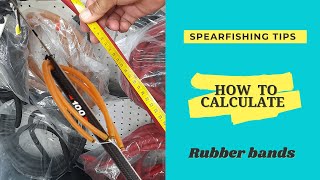 Spearfishing tips How to calculate the length for speargun rubber bands [upl. by Xonk]