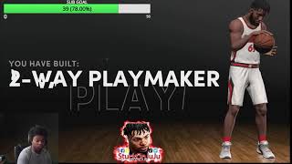 NBA 2K22 NEXT GEN BEST BIG MAN BUILD 2 WAY PLAYMAKER PF [upl. by Atekahs]