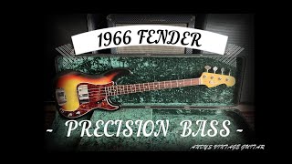 1966 FENDER PRECISION BASS  Andys Vintage Guitars [upl. by Paxton297]