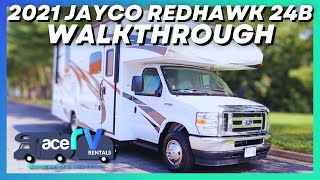 2021 Jayco Redhawk 24B Walkthrough · Ace RV Rentals amp Sales [upl. by Aneeres]