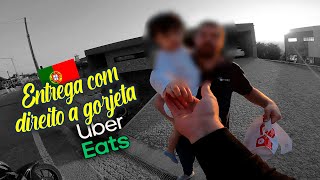 ENTREGA com DIREITO a GORJETA na UBER EATS em PORTUGAL [upl. by Xever]