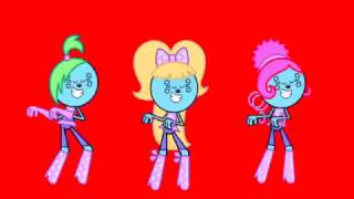 Wubb Girls Dance Loop  Wow Wow Wubbzy  Green Screen [upl. by Dlanigger]