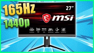 MSI Optix MAG272CQR Análisis y Opiniones ✅ VA 165Hz 1ms 1440p [upl. by Yenolem]