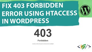 How to Fix 403 Forbidden Access to this Resource on the Server is Denied Error WordPress  Htaccess [upl. by Teodoro]