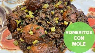 Receta clásica de romeritos con mole  Cocina Delirante en Sale el Sol [upl. by Jacobson]