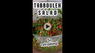 Enjoy a traditional Lebanese tabbouleh salad or tabouli made with lots of fresh parsley [upl. by Bound]