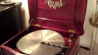 Regina Music Box Reginaphone 15inch disc quotThe Nightengale Songquot [upl. by Inan234]