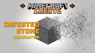 Infested Stone Generator  A Minecraft Create Mod Tutorial [upl. by Zephan883]