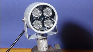 Make A Simple Portable Infrared Tripod Mounted Flood Lamp [upl. by Lilli]