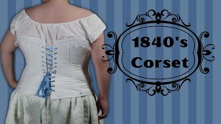 I Made Another Victorian Corset  Plus Size 1840s Corset [upl. by Laen]