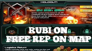 War Commander HoldOut  RUBI ON FREE REPAIR ON MAP [upl. by Buhler681]