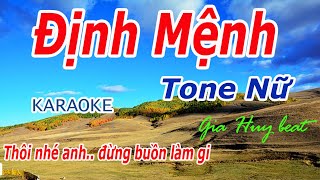 Karaoke Đêm Định Mệnh Trình Bày TIỂU YẾN Tone Nữ [upl. by Lleroj]