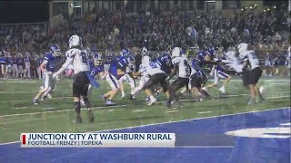 FOOTBALL FRENZY Junction City at Washburn Rural [upl. by Weaks]