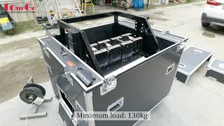 ATA automatic control electric lifting flight road case for Panasonic PTRQ25KU Laser Projector [upl. by Erdnaek]