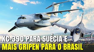 45 Caças Gripen e o KC390 na OTAN Brasil e Suécia Formam Parceria [upl. by Tallie698]