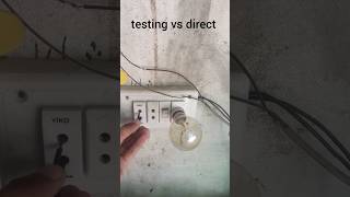 Testing vs direct sockets ⚠️electrictips experiment electrican electrical electricshortsshorts [upl. by Carmencita3]