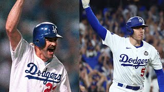 Freddie Freeman and Kirk Gibson hit HUGE walkoff home runs for the Dodgers in the World Series [upl. by Norra]