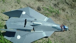 FA37 RC Talon prototype  test flight 01 CoG and trimming [upl. by Irelav]