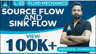 Fluid Mechanics  Module 5  Fluid Flow  Source Flow amp Sink Flow Lecture 33 [upl. by Delaryd]