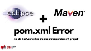 Eclipse Error in Maven pomxml [upl. by Eedrahs]