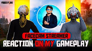 Facecam streamer reaction 😱 on my gameplay 😈 [upl. by Inajna]