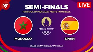 🔴MOROCCO vs SPAIN  SEMIFINALS MENS FOOTBALL PARIS OLYMPICS 2024 Preview amp Predictions [upl. by Enitsirt721]