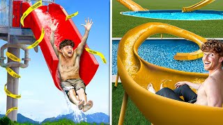 1 VS 1000000 Waterslide in my Theme Park [upl. by Brandais31]