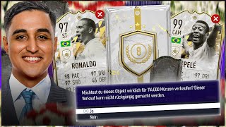 FIFA 22 VERLIERER IM SBB MUSS 93 ICON MOMENTS SWAPS PACK DISCARDEN 💀🔥 [upl. by Odlawso]