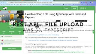 How to upload a file using TypeScript with Node and Express [upl. by Semyaj]