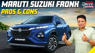 Maruti Suzuki Fronx Pros and Cons Explored  Looks Features Interiors amp More  TD English [upl. by Lyndy]