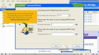 How to configure an email account in IncrediMail  Configuring Email Tutorials [upl. by Eyllek]