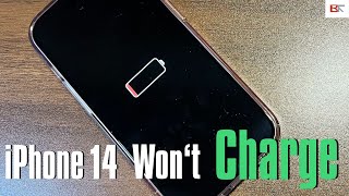 How to Fix an iPhone 14 That Isn’t Charging When Plugged In or Wirelessly  6 Methods [upl. by Secilu332]